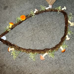 NWT Bloom room fall floral garland with mushrooms